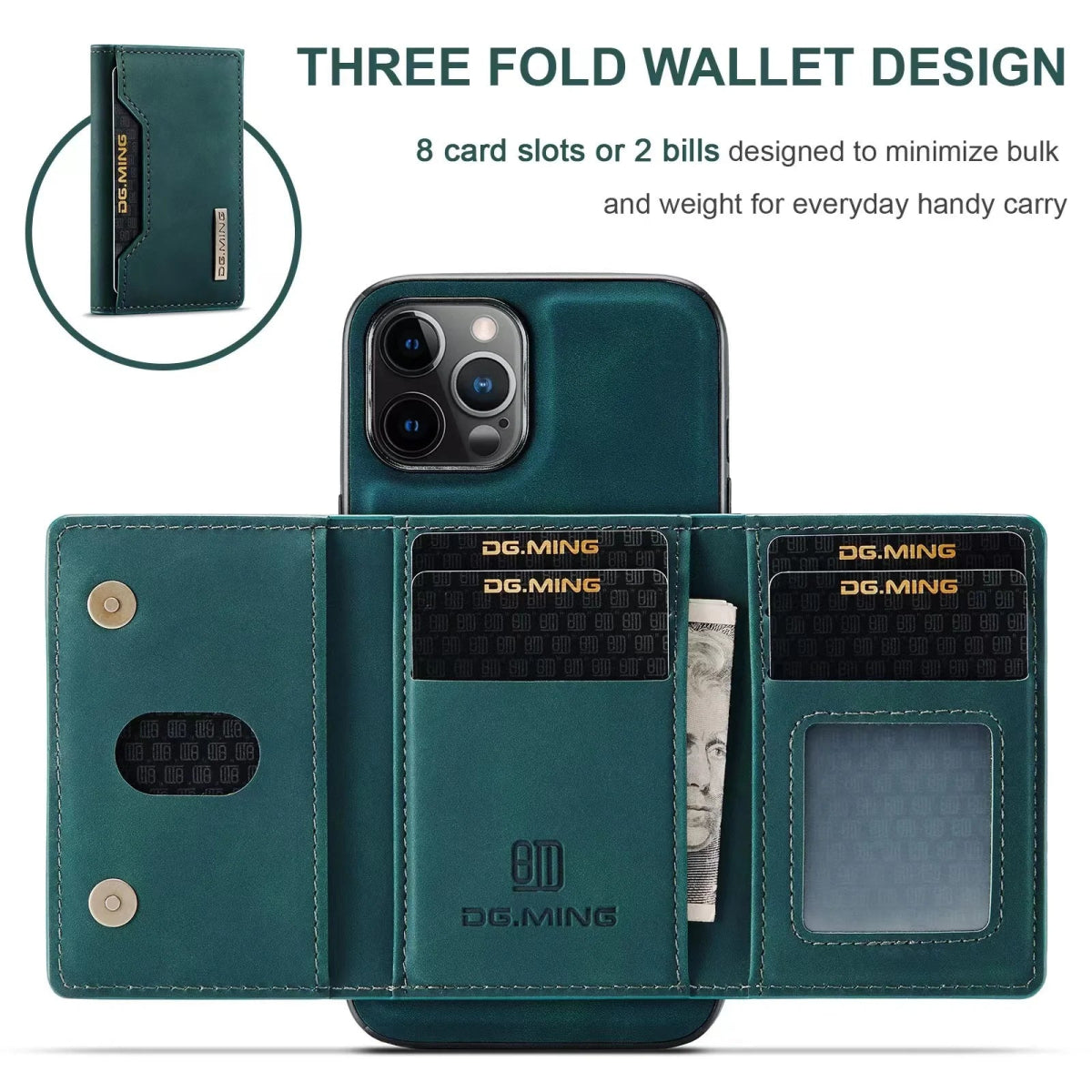iPhone 15/ Pro/ Plus/ Pro Max - 2 in 1 Magnetische Lederoptik Hülle mit Abnehmbarem Portemonnaie und Kartenfach Handy Hülle online kaufen günstig bestellen
