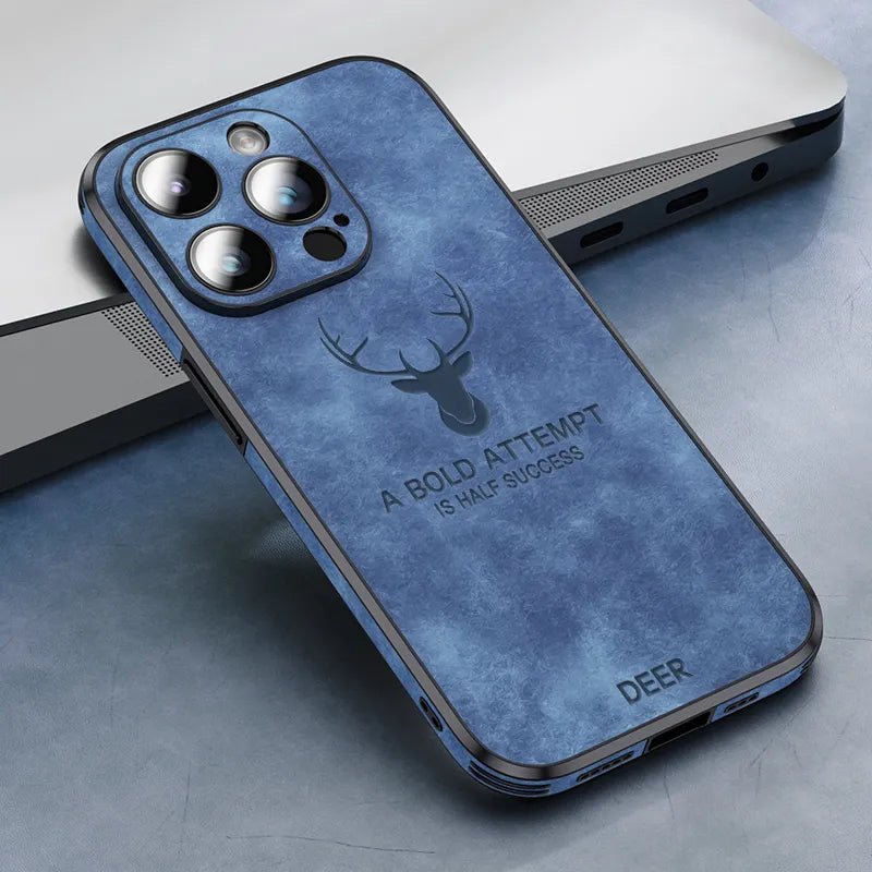 iPhone 15/ Pro/ Plus/ Pro Max - Hirsch Lederoptik Handy Hülle mit Linsen Schutz Stoßfeste Silikon 47172388225366|47172388258134|47172388290902|47172388323670 online kaufen günstig bestellen