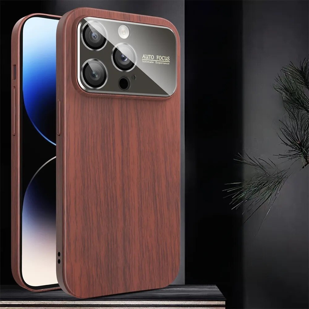 iPhone 15/ Pro/ Plus/ Pro Max - Holz Optik Magsafe Hülle, großes Fenster, Kameraschutz, Harte Abdeckung 47164211036502|47164211069270|47164211102038|47164211134806 online kaufen günstig bestellen
