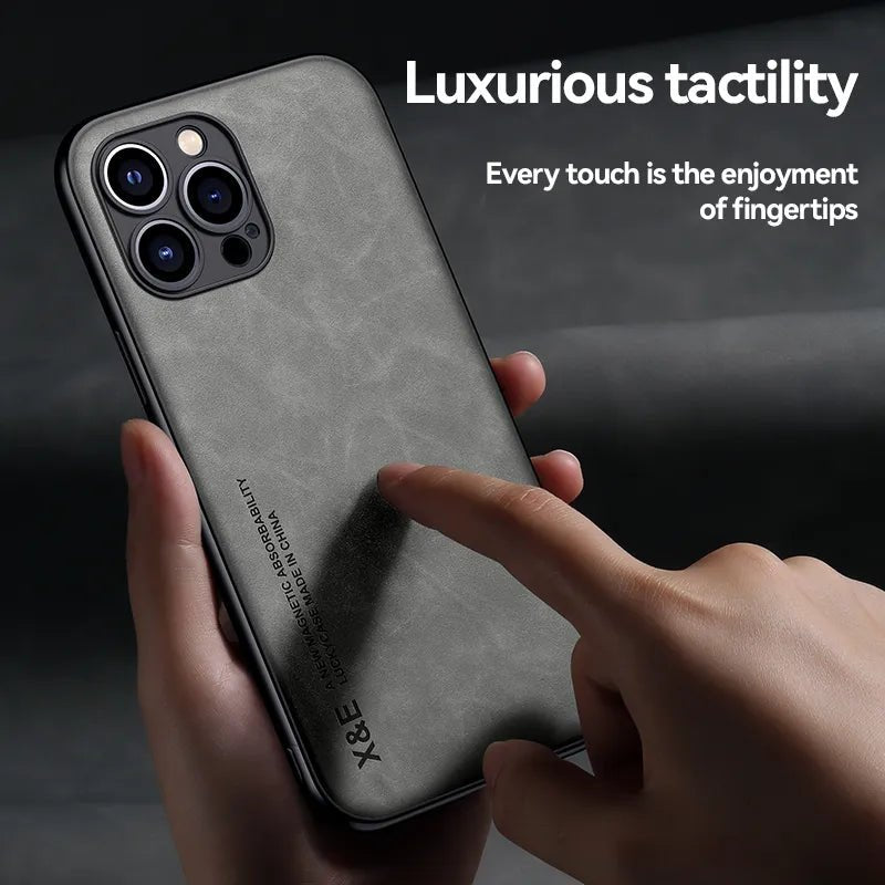 iPhone 15/ Pro/ Plus/ Pro Max - Lederoptik Handy Hülle iPhone 15/ Pro/ Plus/ Pro Max - Leder Handy Hülle - Handy Held 24 online kaufen günstig bestellen