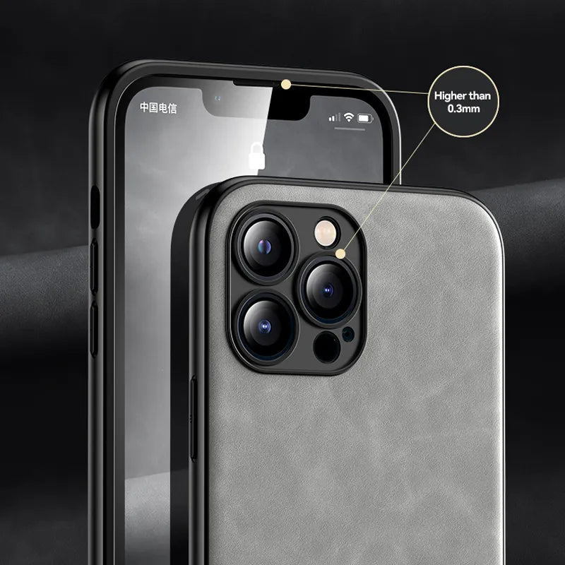 iPhone 15/ Pro/ Plus/ Pro Max - Lederoptik Handy Hülle iPhone 15/ Pro/ Plus/ Pro Max - Leder Handy Hülle - Handy Held 24 online kaufen günstig bestellen