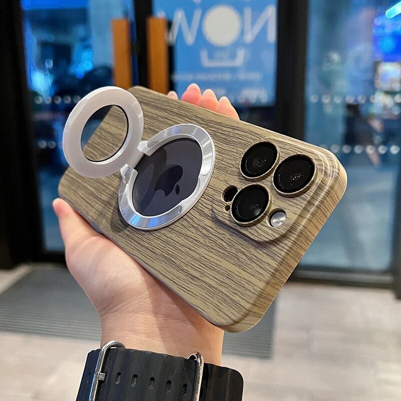 iPhone 15/ Pro/ Plus/ Pro Max - Luxury Wood for Magsafe Stand Case 47164088746326|47164088779094|47164088811862|47164088844630 online kaufen günstig bestellen