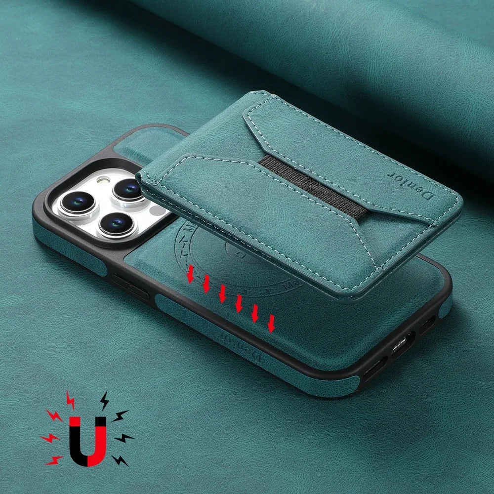 iPhone 15/ Pro/ Plus/ Pro Max - MagSafe Schutz Hülle, Mit Magnet Portmonnaie/ Kartenfach iPhone 15/ Pro/ Plus/ Pro Max - MagSafe Schutz Hülle, Mit Magnet Portmonnaie/ Kartenfach Handy Schutz Hülle online kaufen günstig bestellen