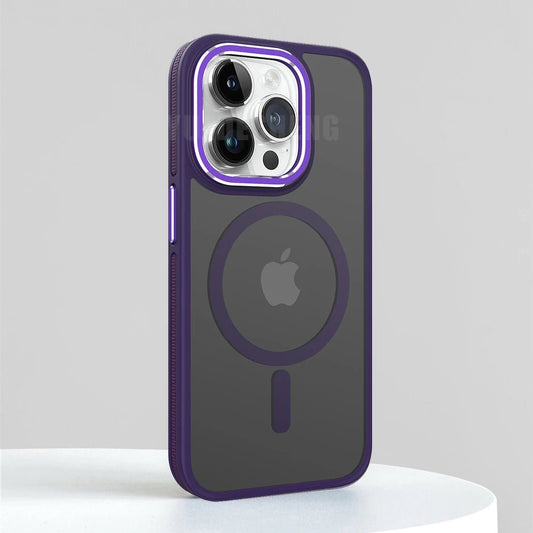 iPhone 15/ Pro/ Plus/ Pro Max - MagSafe Schutz Hülle, Stoßfest, Magnetisch, Kameraschutz apple iphone 15 pro max 15 plus magsafe schutz hülle elegant trend online neu kaufen bestellen magnetisch schön cover case kabelloses laden kameraschutz lila Handy Schutz Hülle online kaufen günstig bestellen