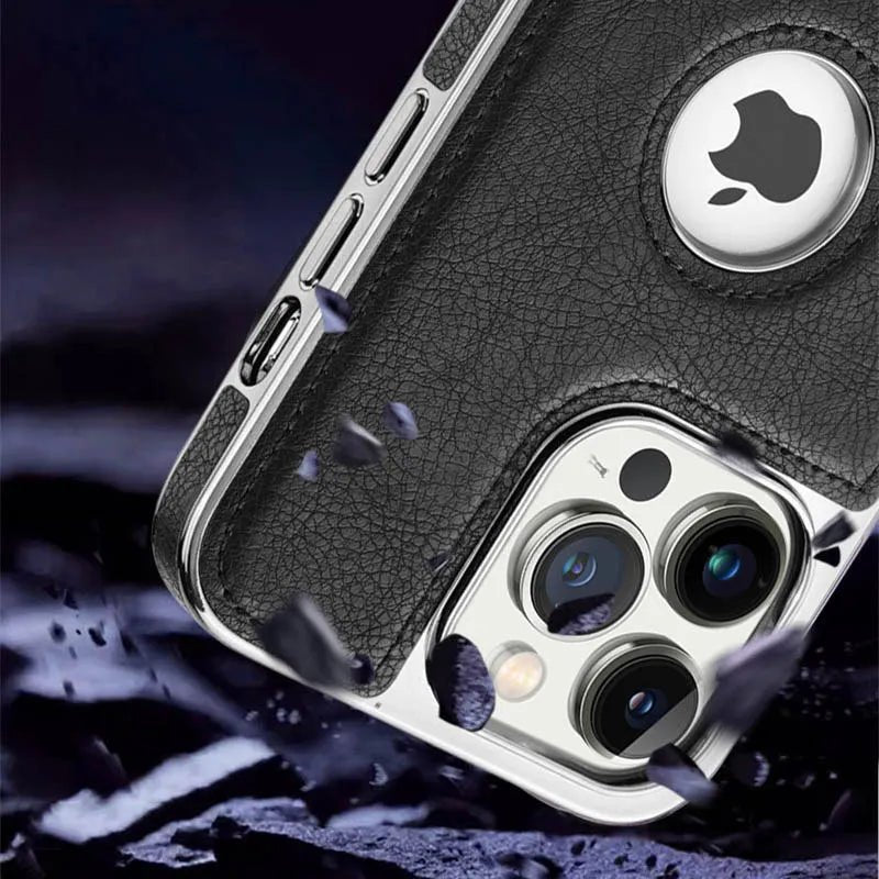 iPhone 15/ Pro/ Pro Max - Lederoptik Schutz Hülle mit Ständer Handy Hülle online kaufen günstig bestellen