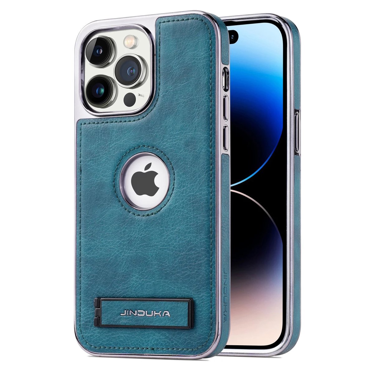 iPhone 15/ Pro/ Pro Max - Lederoptik Schutz Hülle mit Ständer Handy Hülle online kaufen günstig bestellen