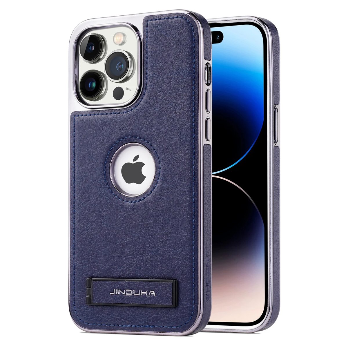 iPhone 15/ Pro/ Pro Max - Lederoptik Schutz Hülle mit Ständer Handy Hülle online kaufen günstig bestellen