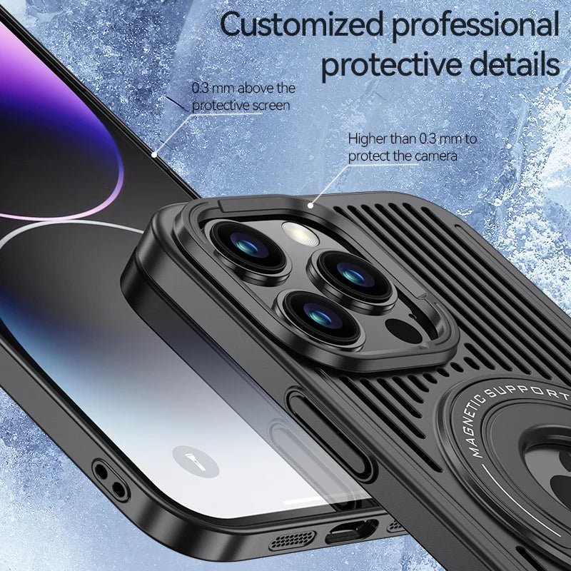iPhone 15/ Pro/ Pro Max - Magnetische Magsafe Atmungsaktive Schutz Hülle mit Ring Halter Handy Hülle online kaufen günstig bestellen