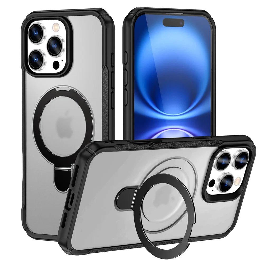 iPhone 16 Pro Max - MagSafe Schutz Hülle, Stoßfest, Magnetisch, Ring Halter iPhone 16 Pro Max - MagSafe Schutz Hülle, Stoßfest, Magnetisch, Ring Halter Handy Schutz Hülle online kaufen günstig bestellen