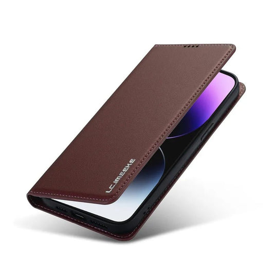 iPhone 16/ Pro/ Plus/ Pro Max - Klapphülle mit Magnetischer Abdeckung und Kartenfach Handy Schutz Hülle online kaufen günstig bestellen