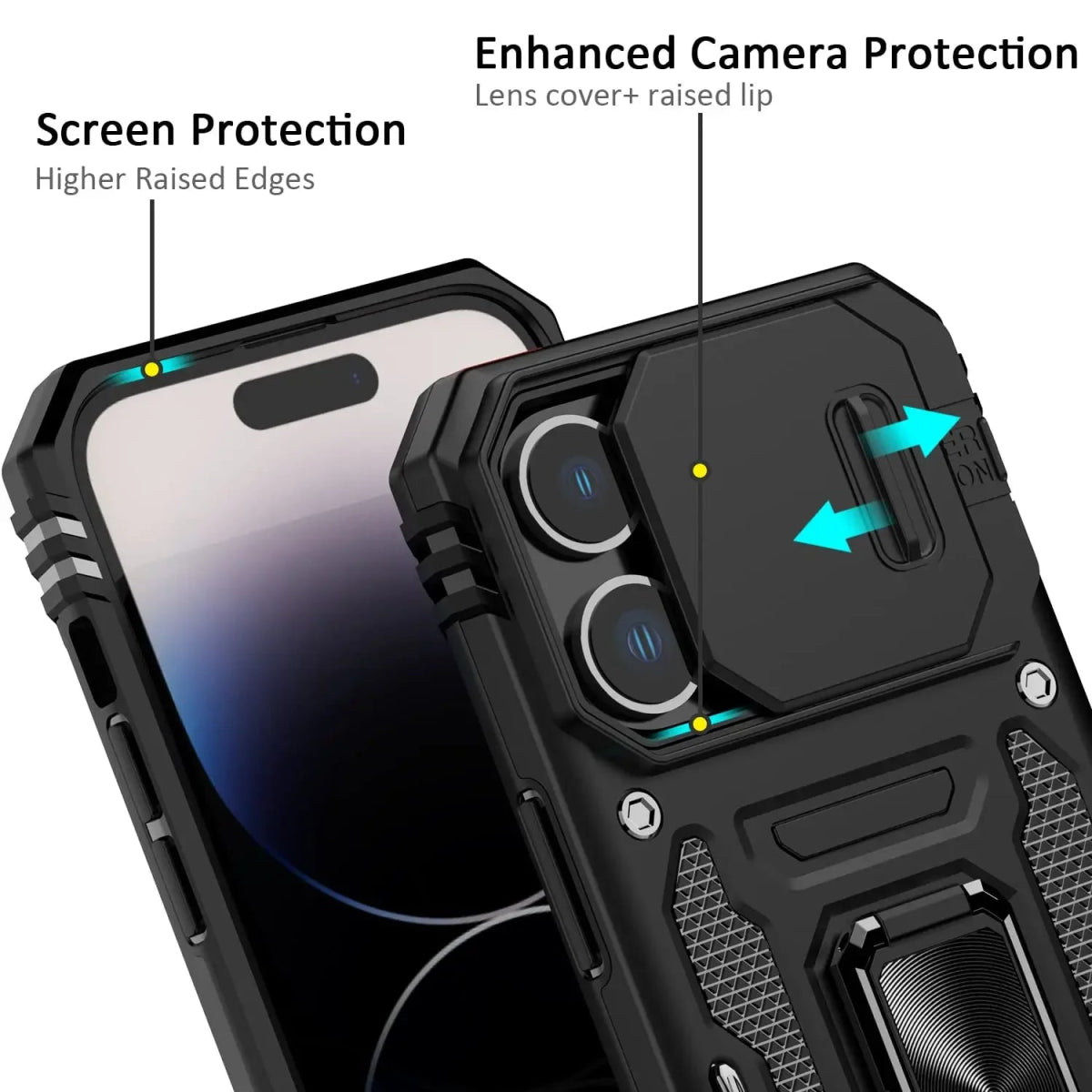 iPhone 16/ Pro / Plus/ Pro Max - MagSafe Schutz Hülle mit Ring, Kameraschutz Handy Schutz Hülle online kaufen günstig bestellen