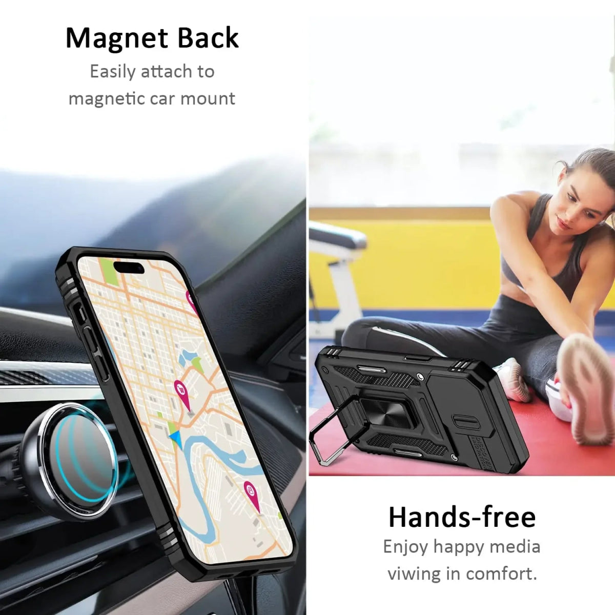 iPhone 16/ Pro / Plus/ Pro Max - MagSafe Schutz Hülle mit Ring, Kameraschutz Handy Schutz Hülle online kaufen günstig bestellen
