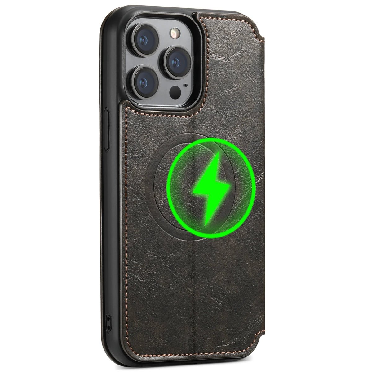 iPhone 16/ Pro/ Plus/ Pro Max - Moderne Business MagSafe Klapp Schutz Hülle mit Kartenfach iPhone 16/ Pro/ Plus/ Pro Max - MagSafe Hülle mit Kartenfach Flip GeldfachiPhone 16/ Pro/ Plus/ Pro Max - Portemonnaie Leder Hülle mit Kartenfach und Kameraschutz Handy Hülle moderne hülle online günstig kaufen bestellen panzerun super stabil schön magsafe magnetisch schwarzHandy Hülle Handy Hülle online kaufen günstig bestellen