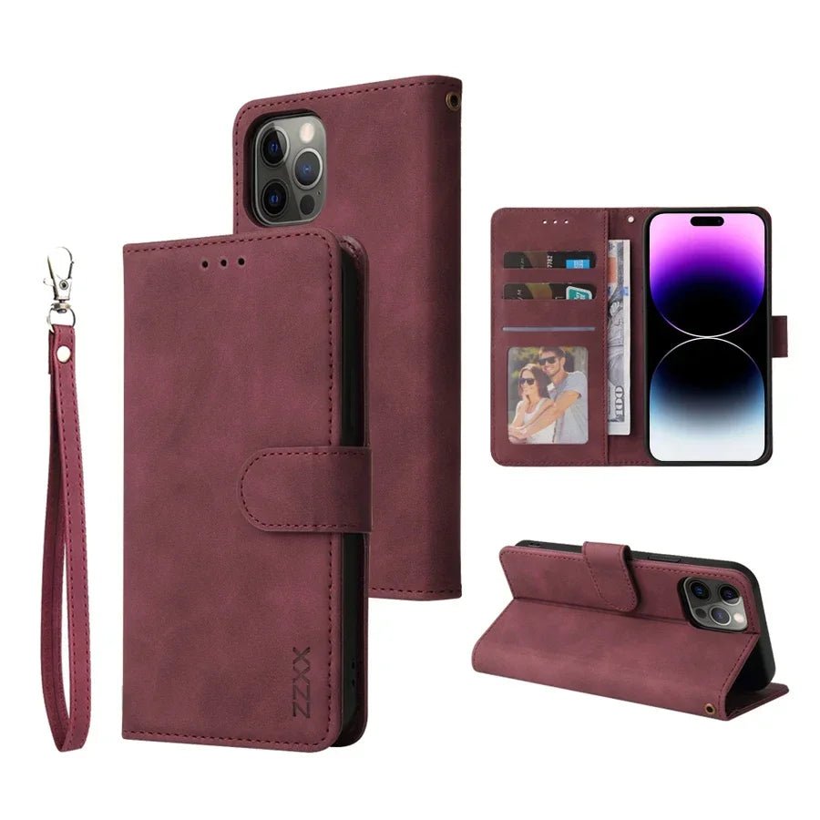 iPhone 16/ Pro/ Plus/ Pro Max - Schutz Klapp Hülle, Kartenfach, Displayschutz Handy Schutz Hülle online kaufen günstig bestellen