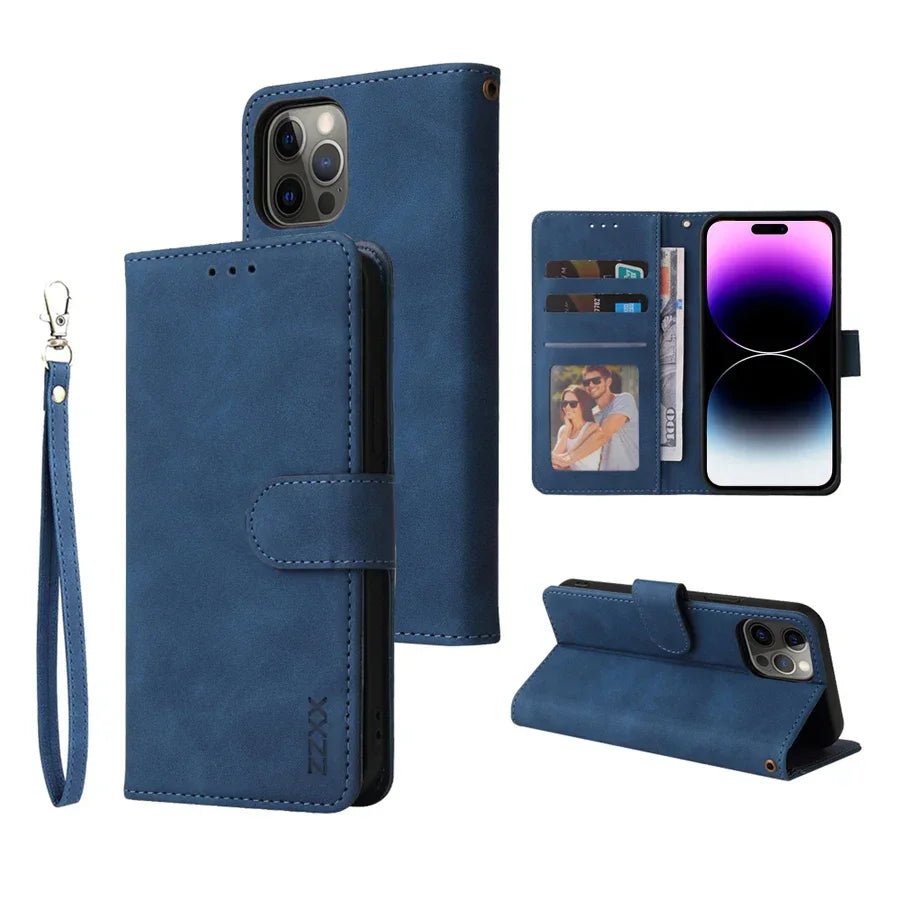 iPhone 16/ Pro/ Plus/ Pro Max - Schutz Klapp Hülle, Kartenfach, Displayschutz Handy Schutz Hülle online kaufen günstig bestellen