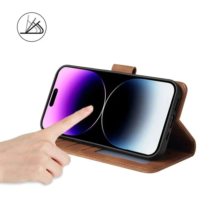 iPhone 16/ Pro/ Plus/ Pro Max - Schutz Klapp Hülle, Kartenfach, Displayschutz Handy Schutz Hülle online kaufen günstig bestellen