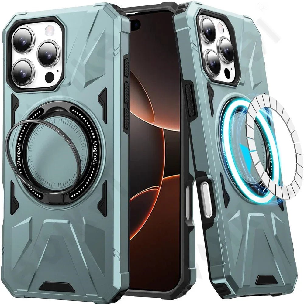 iPhone 16/ Pro/ Pro Max - Magnetische MagSafe Schutz Hülle mit Ring Halter 49075042353494|49075042648406|49075042812246|49075043008854 Handy Schutz Hülle online kaufen günstig bestellen