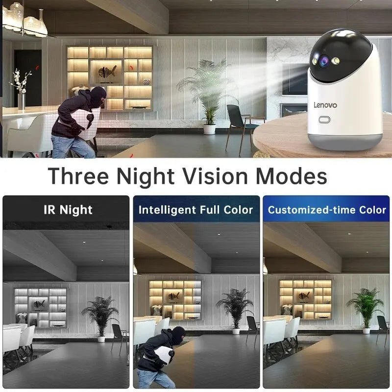 Überwachung IP - Kamera 3MP 5g WiFi Smart Home, Bewegungssensor, Drahtlos Wlan Überwachungskamera smarthome sicherheit wlan ip kamera wlan app smartphone steuerung nachtsicht full hd online kaufen neu günstig bestellen zuhause indoor sicher alarm mobil lenovo 360 grad schwenkbar Kamera online kaufen günstig bestellen