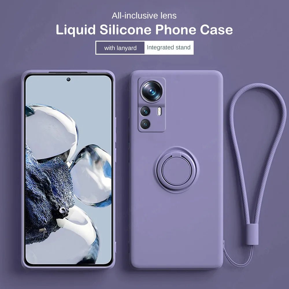 Xiaomi 12T / 12T Pro - With Lanyard Holder Ring Magnet Liquid Silicone Soft Cover Case Camera Shockproof Xiaomi 12T / 12T Pro - With Lanyard Holder Ring Magnet Liquid Silicone Soft Cover Case Camera Shockproof - Handy Held 24 online kaufen günstig bestellen