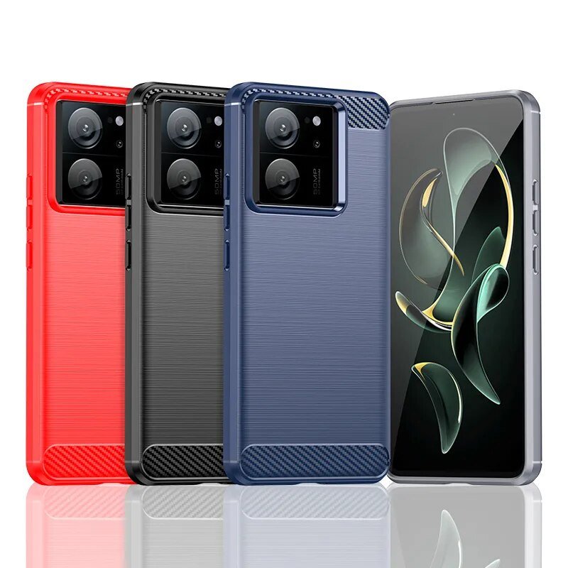 Xiaomi 13T/ 13T Pro - Schutz Hülle Bumper Stoßfeste Carbon Fiber Soft TPU Xiaomi 13T/ 13T Pro - Case Cover Capas Phone Bumper Shockproof Carbon Fiber Soft TPU - Handy Held 24 online kaufen günstig bestellen