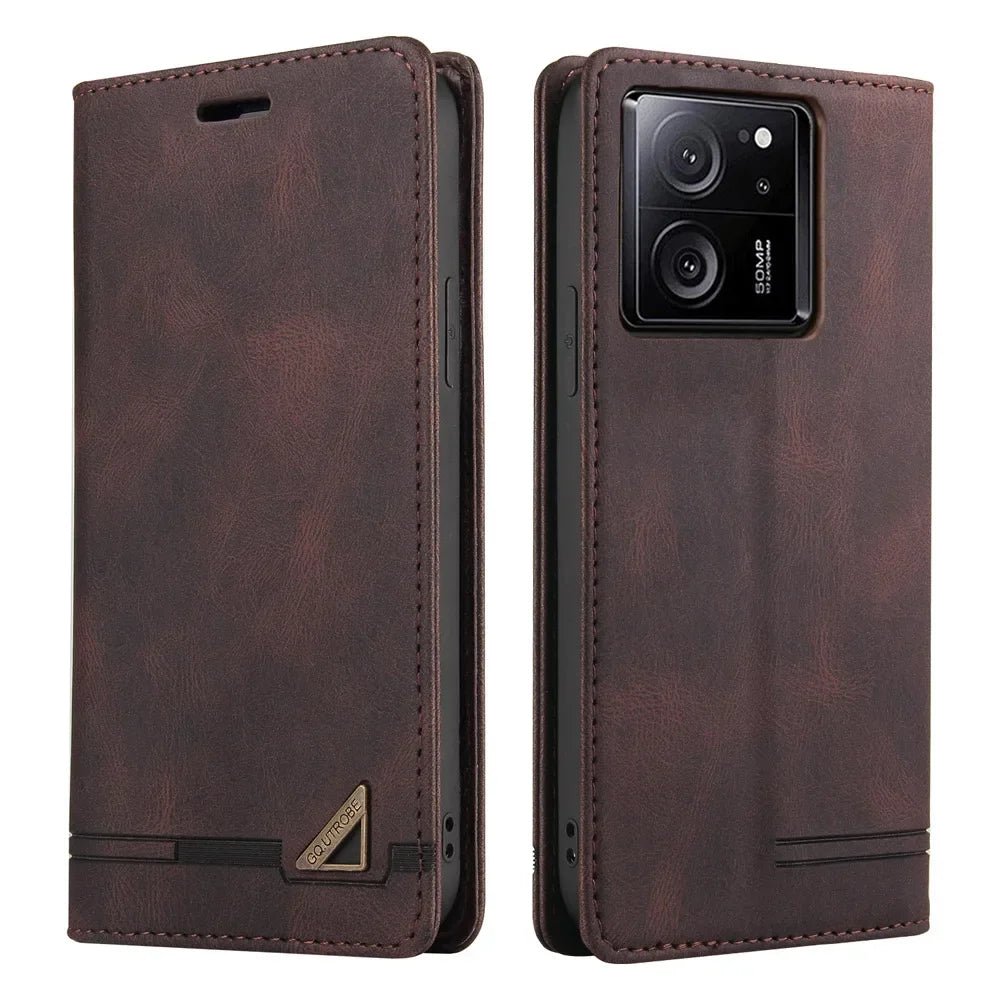 Xiaomi - Redmi Note 13/ 13 Pro/ 13 Pro Plus - Schutz Hülle TPU Lederoptik mit Kartenfach, Magnetisch Handy Schutz Hülle online kaufen günstig bestellen