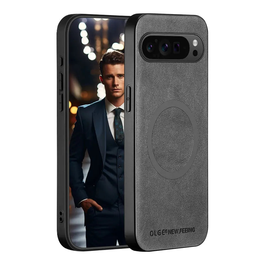 Magnetische Lederoptik-Schutzhülle für Google Pixel 8, 9, 10 und 11 – Produktansicht 10