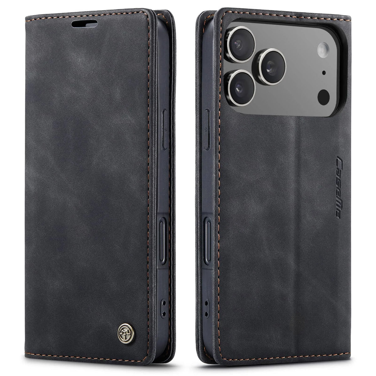 iPhone 17 Wallet-Case aus PU-Kunstleder mit Standfunktion