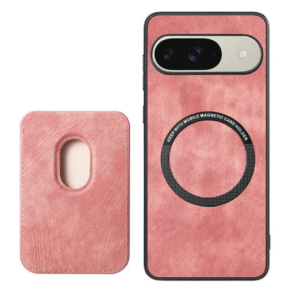 Google Pixel 11 11 Pro 11 Pro XL – 2-in-1-Hülle mit Kartenfach in Pink