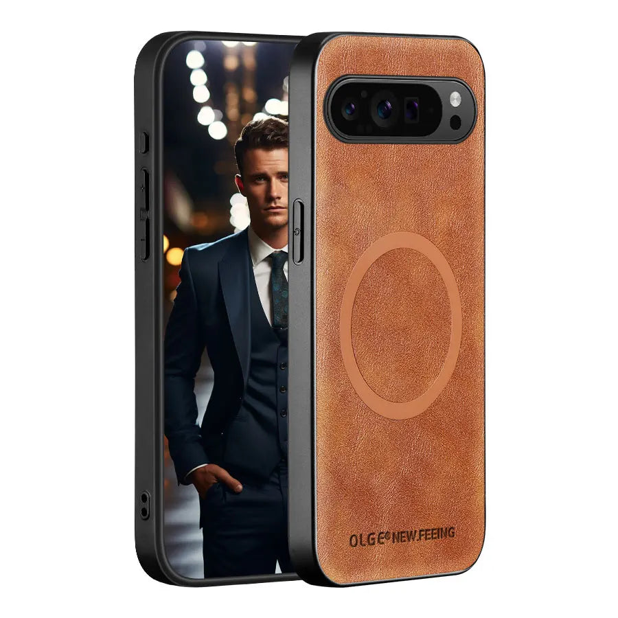 Magnetische Lederoptik-Schutzhülle für Google Pixel 8, 9, 10 und 11 – Produktansicht 9