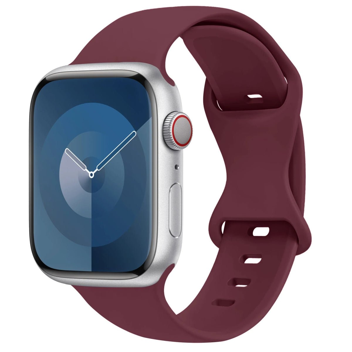 Apple Watch - Trend Silikon Armband für 5 6 7 8 9 - 38 bis 49 mm - Ultra SE Apple Watch - Trend Silikon Armband für 5 6 7 8 9 - 38 bis 49 mm - Ultra SE Apple Watch 5 6 7 8 9 ersatz armband neu trend schön online bestellen kaufen super silikon kirsch rot