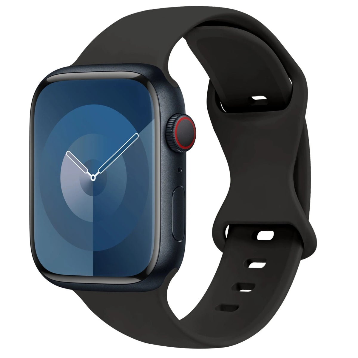 Apple Watch - Trend Silikon Armband für 5 6 7 8 9 - 38 bis 49 mm - Ultra SE Apple Watch - Trend Silikon Armband für 5 6 7 8 9 - 38 bis 49 mm - Ultra SE Apple Watch 5 6 7 8 9 ersatz armband neu trend schön online bestellen kaufen super silikon schwarz