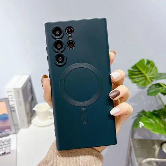 Galaxy S23/ S23 Plus/ S23 Ultra - Luxury Wireless Charging Soft Silicone Ultra Plus Matte Shockproof Cover Cases 47144288715094|47144288747862|47144288780630 online kaufen günstig bestellen