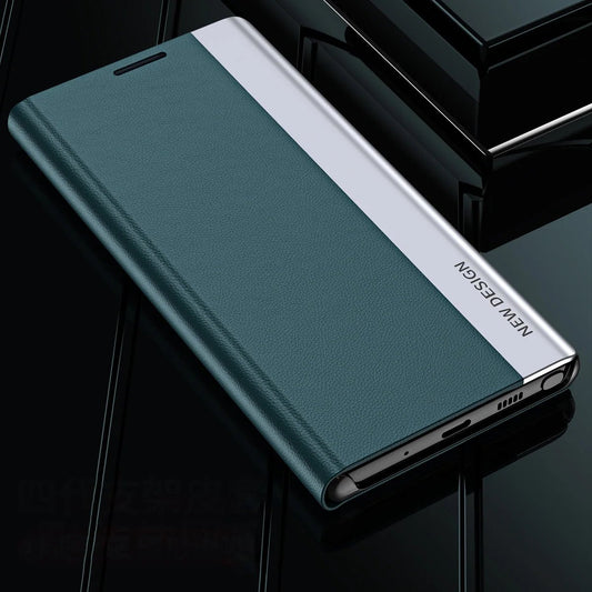Galaxy S23/ S23 Plus/ S23 Ultra - Magnetisch Luxus Kunstleder Hülle Flip mit Display Abdeckung Handy Hülle online kaufen günstig bestellen