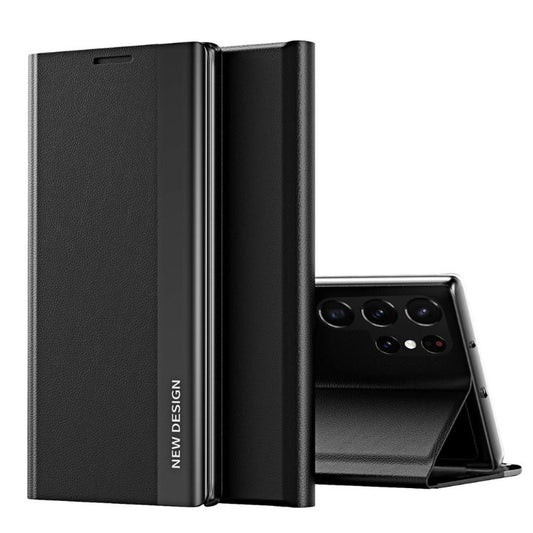 Galaxy S23/ S23 Plus/ S23 Ultra - Magnetisch Luxus Kunstleder Hülle Flip mit Display Abdeckung Handy Hülle online kaufen günstig bestellen