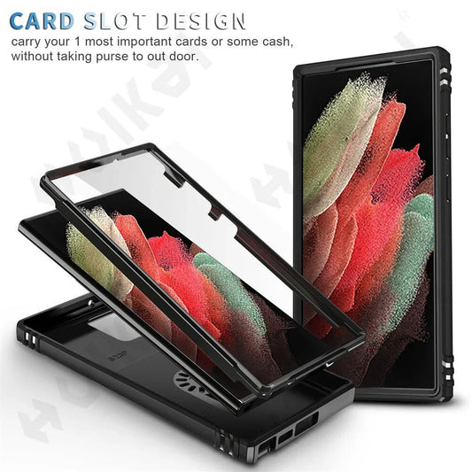 Galaxy S23/ S23 Plus/ S23 Ultra - Slide Camera 360 Degree Rotate Kickstand Heavy Grade Cover Galaxy S23/ S23 Plus/ S23 Ultra - Slide Camera 360 Degree Rotate Kickstand Heavy Grade Cover - Handy Held 24 online kaufen günstig bestellen