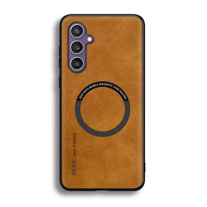Galaxy S24 / S24 Plus/ S24 Ultra - MagSafe Lederoptik Schutz Hülle, Kabellose Ladung Galaxy S24 / S24 Plus/ S24 Ultra - MagSafe Lederoptik Schutz Hülle, Kabellose Ladung Handy Schutz Hülle online kaufen günstig bestellen