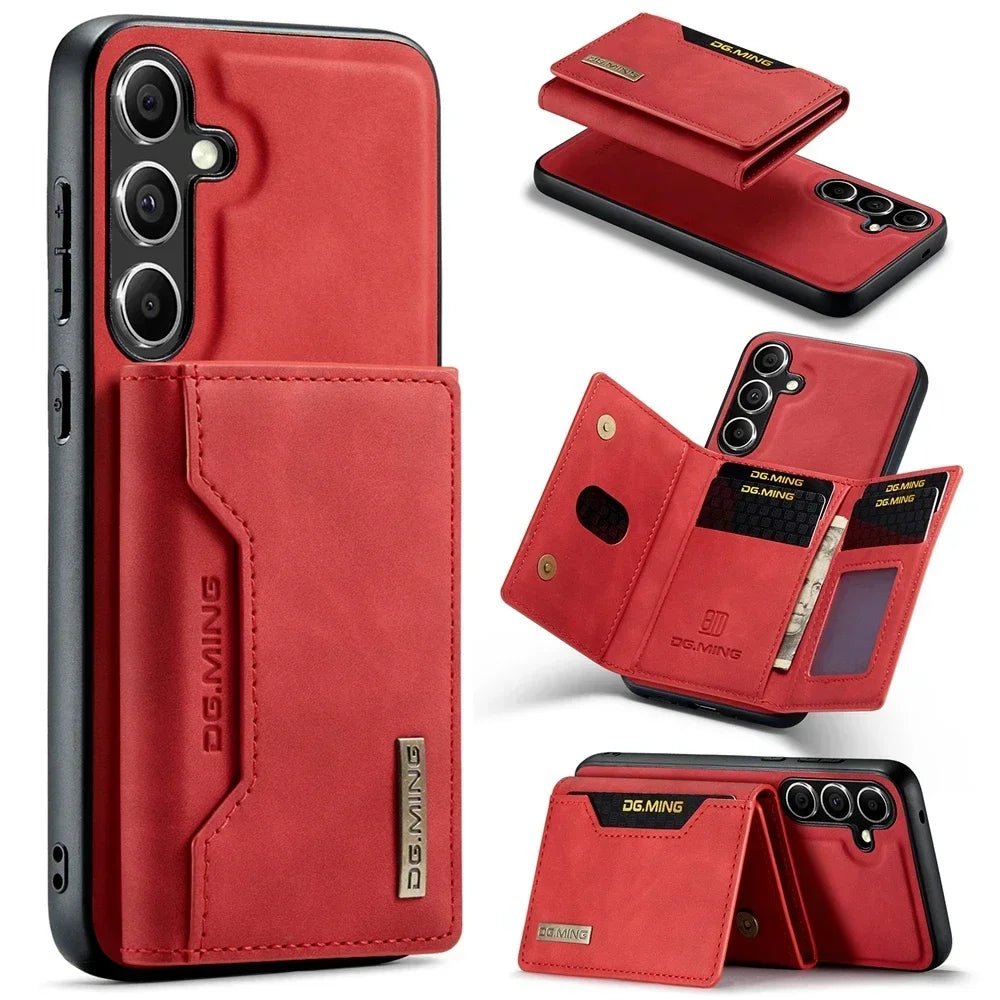 Galaxy S25/ S25 Plus/ S25 Ultra - Schutz Hülle Kunst Leder mit Magnetischem Portemonnaie Galaxy S25/ S25 Plus/ S25 Ultra - Schutz Hülle Kunst Leder mit Magnetischem Portemonnaie Handy Schutz Hülle online kaufen günstig bestellen