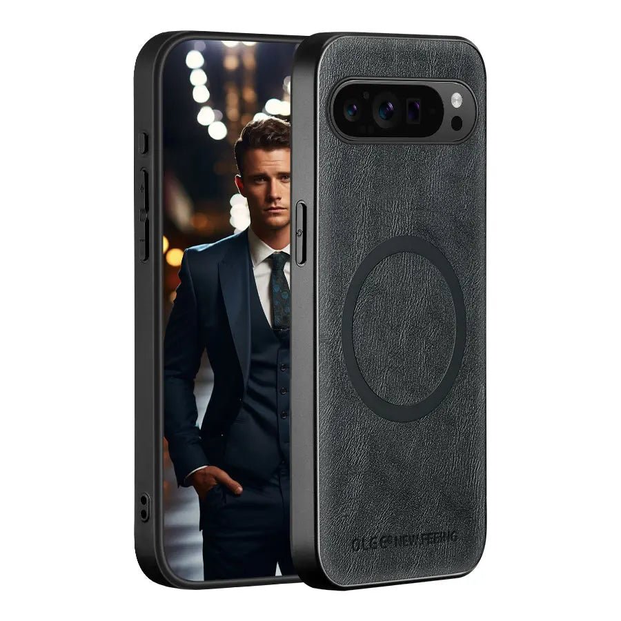 Google Pixel 11 – Magnetische Lederoptik-Hülle mit MagSafe-Kompatibilität Magnetische Lederoptik-Schutzhülle für Google Pixel 8, 9, 10 und 11 – Produktansicht 6