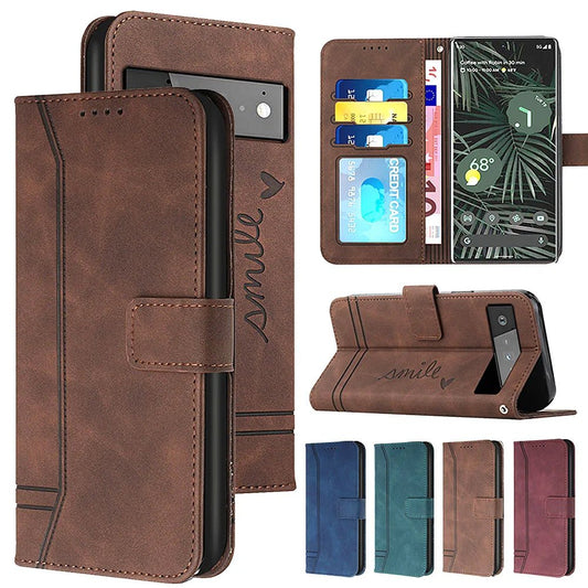 Google Pixel 7/ 7 Pro/ 7 A/ 8/ 8 Pro - Brieftasche Schutz Hülle mit Kartenfach, Displayschutz google pixel 7 pro 7 a 8 pro 8 a elegante moderne business leder schutz hülle cover case flip magnetisch abdeckung neu online günstig kaufen bestellen mit kartenfach displayschutz mit clip Handy Schutz Hülle online kaufen günstig bestellen
