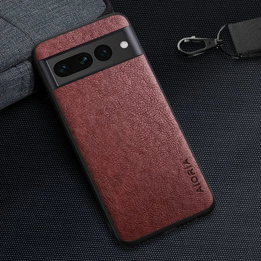Google Pixel 7/ 7 Pro/ 7 A/ 8/ 8 Pro - Lederoptik Schutz Hülle google pixel 7 pro 7 a 8 pro 8 a elegante moderne business leder schutz hülle cover case flip magnetisch abdeckung neu online günstig kaufen bestellen braun Handy Schutz Hülle online kaufen günstig bestellen