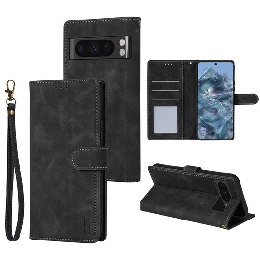 Google Pixel 7/ 7Pro/ 7 A/ 8/ 8 Pro - Lederoptik Flip Schutz Hülle mit Kartenfach google pixel 7 pro 7 a 8 pro 8 a elegante moderne business leder schutz hülle cover case flip magnetisch abdeckung neu online günstig kaufen bestellen mit kartenfach schwarz Handy Schutz Hülle online kaufen günstig bestellen