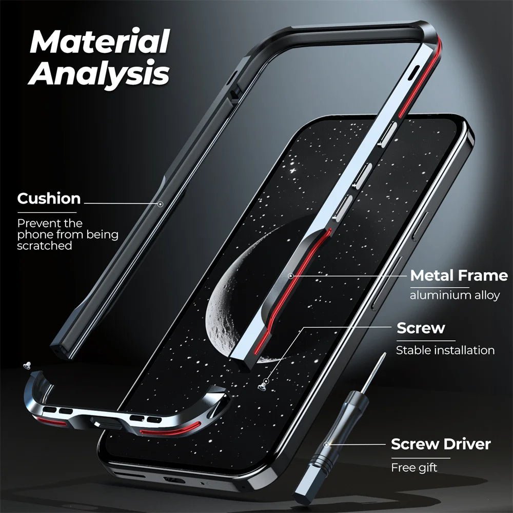 Google Pixel 9/ 9 Pro/ 9 Pro XL - Aluminium Metall Rahmen Schutz Hülle Google Pixel 9/ 9 Pro/ 9 Pro XL - Aluminium Metall Rahmen Schutz Hülle