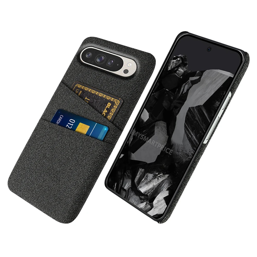Google Pixel 9/ 9 Pro/ 9 Pro XL - Moderne Stoff Textur Schutz Hülle, Kartenfach Google Pixel 9/ 9 Pro/ 9 Pro XL - Moderne Stoff Textur Schutz Hülle, Kartenfach 49321461809494|49321461940566|49321462071638