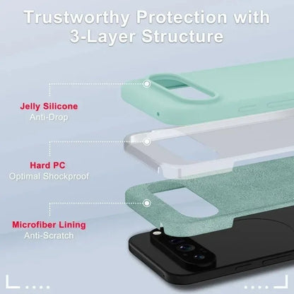 Google Pixel 9/ 9 Pro/ 9 Pro XL - Silikon Schutz Hülle, Stoßfest Google Pixel 9/ 9 Pro/ 9 Pro XL - Silikon Schutz Hülle, Stoßfest
