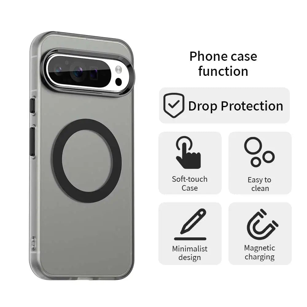 Google Pixel 9/ 9 Pro/ 9 Pro XL - Transparente MagSafe Schutz Hülle, Stoßfest, Magnetisch Google Pixel 9/ 9 Pro/ 9 Pro XL - Transparente MagSafe Schutz Hülle, Stoßfest, Magnetisch