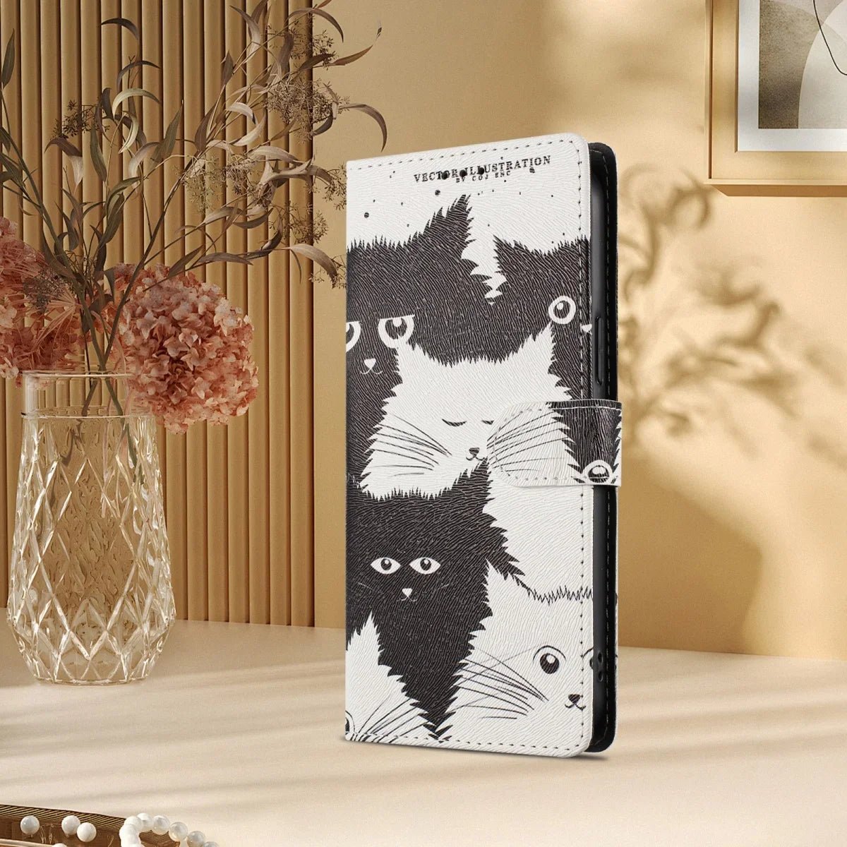 Google Pixel 9 – Gemusterte Lederoptik-Klapphülle mit Kartenfach Gemusterte Wallet-Klapphülle mit Kartenfach für Google Pixel 9 Pro, Google Pixel 9, Google Pixel 9a, Google Pixel 9 Pro XL – Design HX-CH010