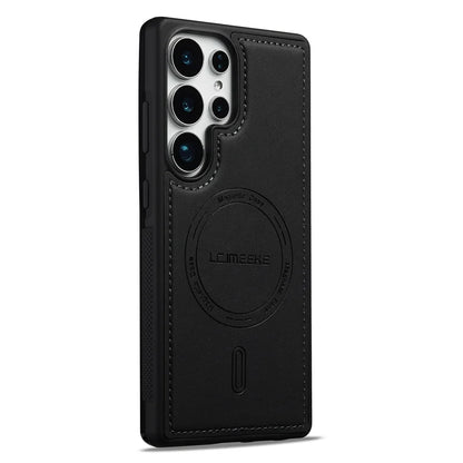 Samsung Galaxy S26 magnetische Schutzhülle in PU-Lederoptik – Kameraaussparung