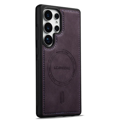 Samsung Galaxy S26 magnetische Schutzhülle in PU-Lederoptik – Oberflächendetail