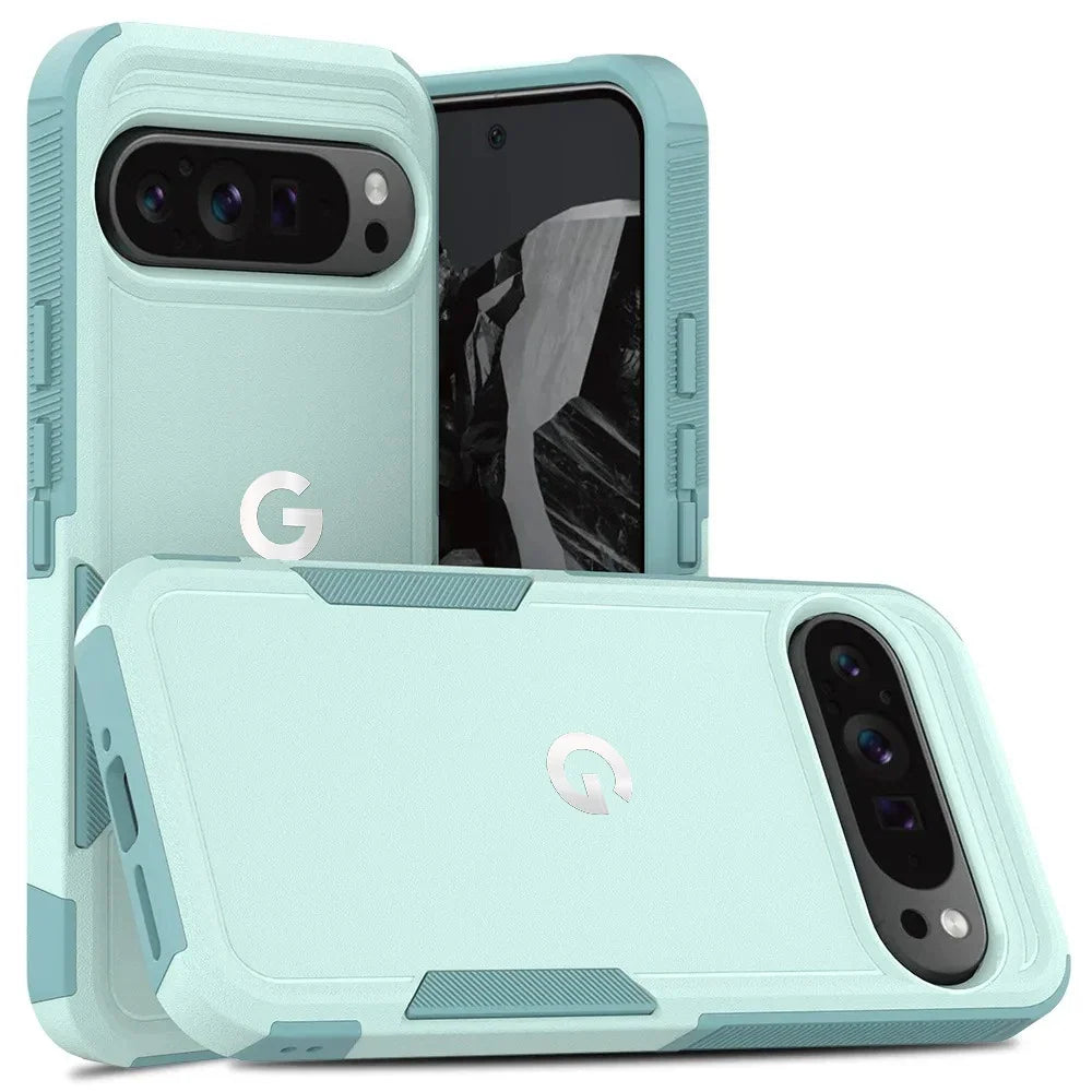 Google Pixel 10 robuste PC-TPU Schutzhülle – Hellgrün – Ansicht 6