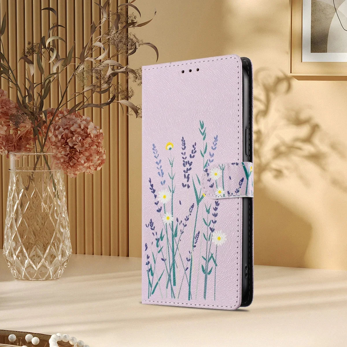 Gemusterte Wallet-Klapphülle mit Kartenfach für Google Pixel 10 Pro XL, Google Pixel 10 Pro, Google Pixel 10, Google Pixel 10a – Design HX-CH01